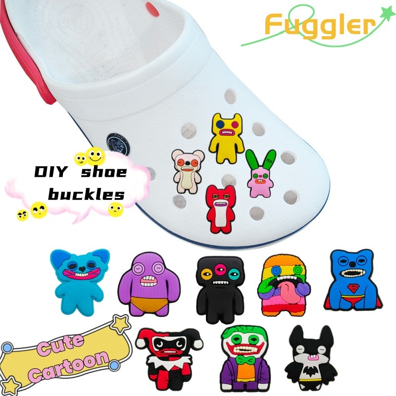 Florist Supplies - ファグル トレンディで可愛いクロッグアクセサリー PVC製ソフトゴム製シューバックル DIYシューフラワーデコレーション