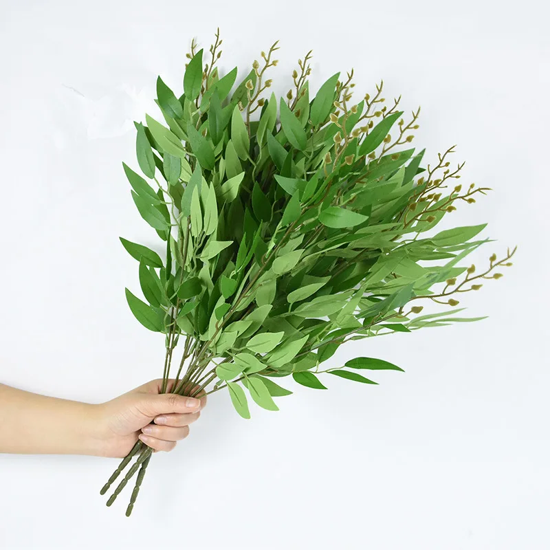 人工植物 イタリアン ルスカス グリーン ステム スプリング - Ruscus Stem Faux のレビューと価格