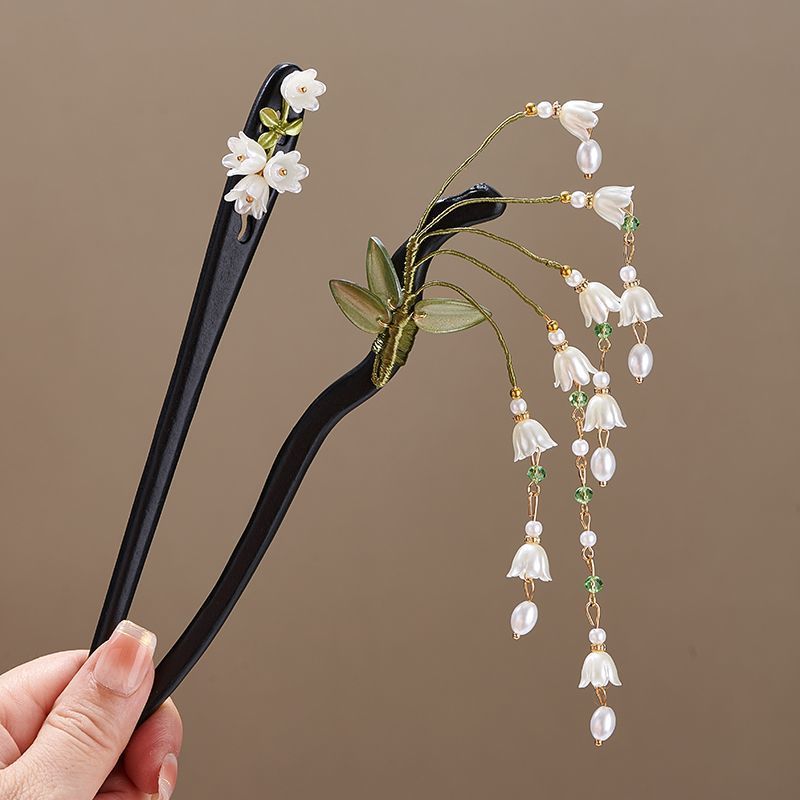 木製フラワーヘアピンヴィンテージ Convallaria M - Florist Supplies のレビューと価格